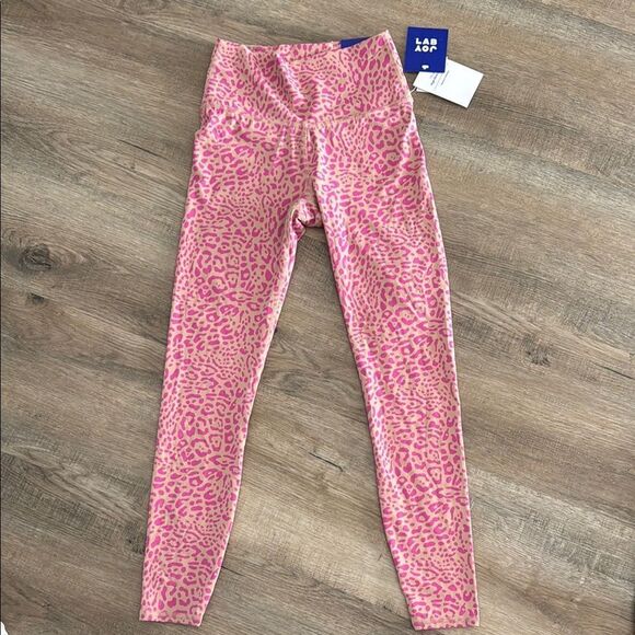 JoyLab High Waist Pink Leopard Print Leggings Super Soft XS - Picture 1 of 3